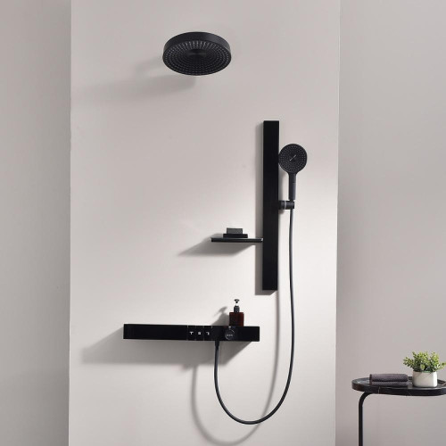 Душевая система Black&amp;White Gravity GH-9025N-MB 9025MB с термостатом цвет Черный матовый