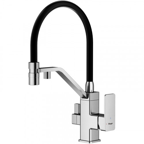 Смеситель для кухни Raglo R85.62 Хром Черный латунь