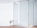 Душевой уголок Ceruttispa 120x80 Marbella 120-L 7911 профиль Хром стекло прозрачное