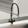 Смеситель для кухни Sancos Moro SC4006CH Хром Черный латунь