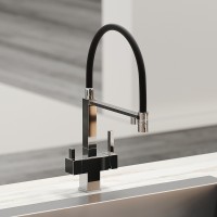 Смеситель для кухни Sancos Moro SC4006CH Хром Черный латунь