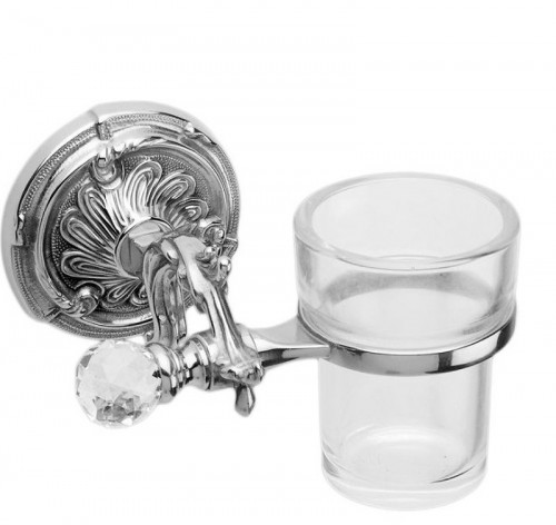 Стакан для зубных щеток Art&amp;Max Barocco Crystal AM-1787-Cr-C Хром