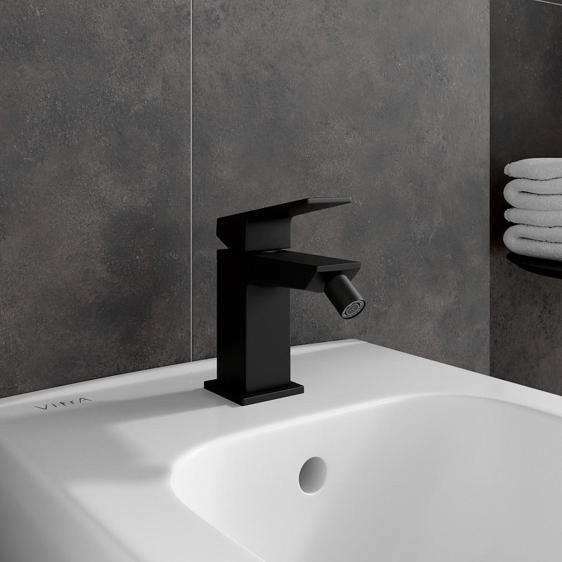 Смеситель для биде Vitra Minimax Square A4372636EXP цвет Черный матовый