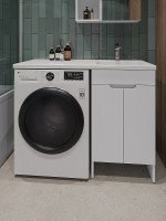 Тумба с раковиной Orange Sistema 110 R STD-110TUW+RAR Белая МДФ / ЛДСП