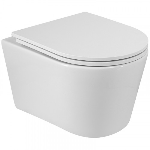 Унитаз Cezares Liner-Tor CZR-38083-49-TH-TOR/SC подвесной с сиденьем Микролифт фаянс подвесной