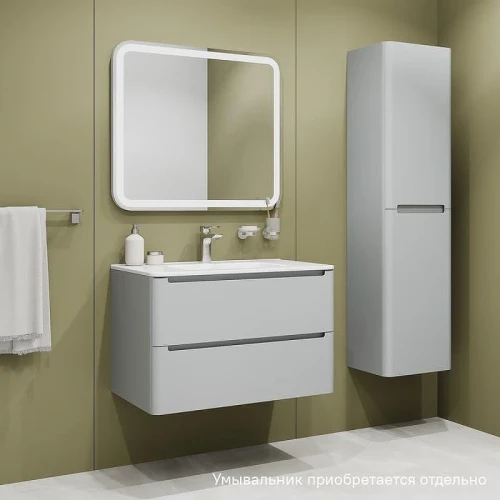 Тумба под раковину Iddis Edifice 100 EDI80L0i95 подвесная цвет Светло-серый