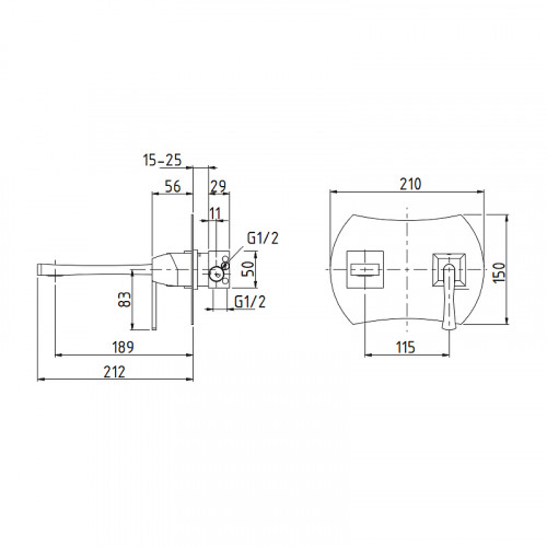 Смеситель для раковины Migliore Opera 19041 Хром латунь встраиваемый