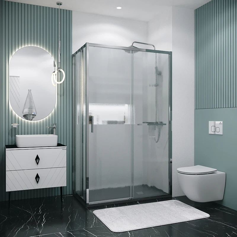 Душевой уголок Grossman Style 120х90 120.K33.05.1290.10.02 профиль Хром стекло шиншилла
