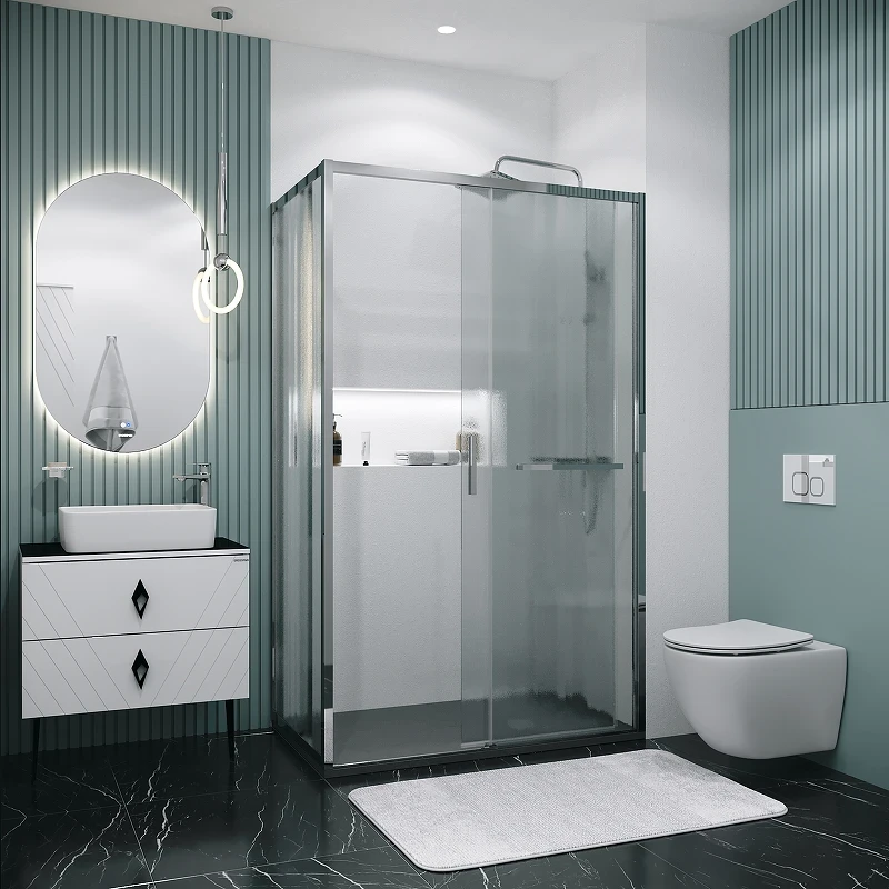 Душевой уголок Grossman Style 120х90 120.K33.05.1290.10.02 профиль Хром стекло шиншилла