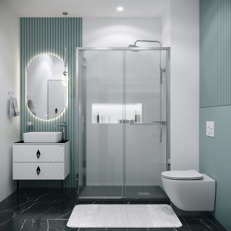Душевой уголок Grossman Style 120х90 120.K33.05.1290.10.02 профиль Хром стекло шиншилла