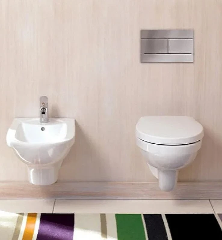 Комплект унитаза Jacob Delafon Patio EDV102-00+E70021-00 с инсталляцией Grohe Rapid SL 38772001 с сиденьем Микролифт и клавишей смыва Хром