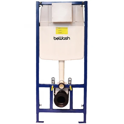Инсталляция beWash BW74 K500RZVP0500SYC00000 для унитаза с клавишей смыва Черное стекло Хром пластик