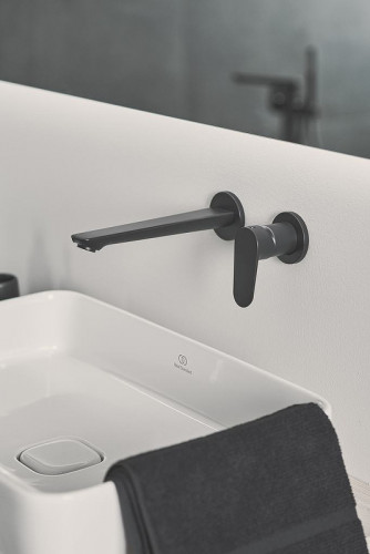 Смеситель для раковины Ideal Standard Cerafine Model O BD133XG Черный шелк латунь встраиваемый