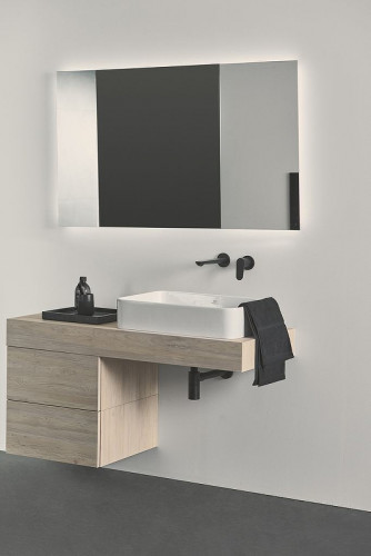 Смеситель для раковины Ideal Standard Cerafine Model O BD133XG Черный шелк латунь встраиваемый