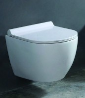 Унитаз Azario Geno AZ2196D подвесной Белый с сиденьем Микролифт фаянс подвесной