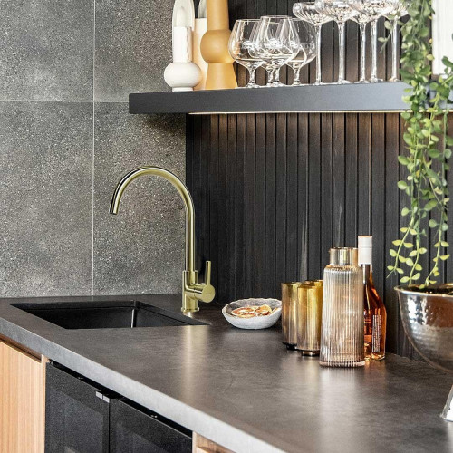 Смеситель для кухни Seaman Barcelone SSL-5815-LG цвет Светлое золото сатин