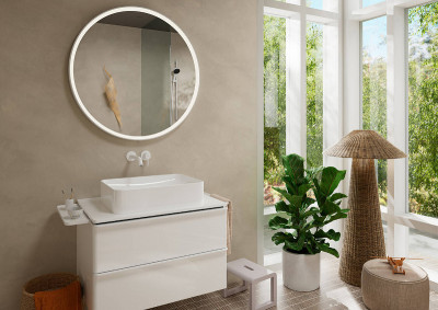 Смеситель для раковины Hansgrohe Tecturis S 73351700 Белый матовый латунь встраиваемый