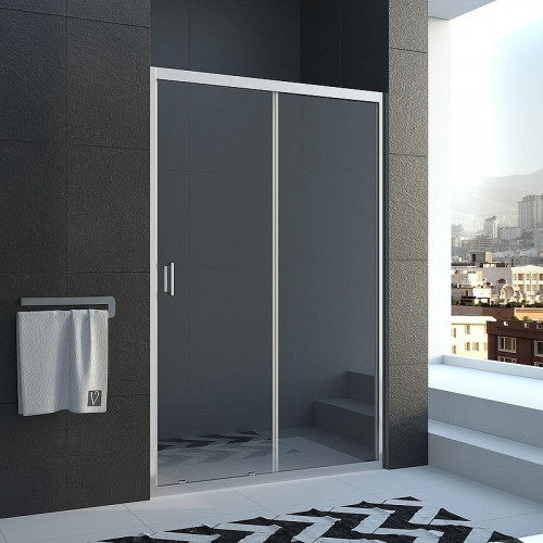 Душевая дверь Veconi Vianno VN-40 120 VN40-120-01-C1 профиль цвет Хром стекло прозрачное
