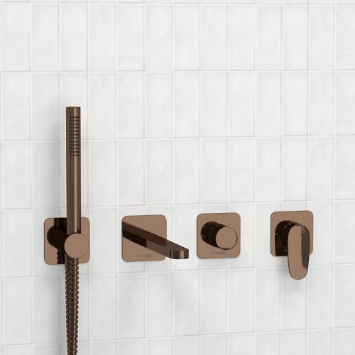 Смеситель для ванны WasserKRAFT Asphe A7751.287.289.290.292.291 Розовое золото латунь встраиваемый