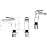 Смеситель для раковины Orans K-1056 1056k00
