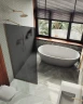 Душевая перегородка Maybah Glass MGD-694-2у 890х1950 в узком профиле Бронза стекло графитовое матовое