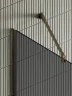 Душевая перегородка Maybah Glass MGD-694-2у 890х1950 в узком профиле Бронза стекло графитовое матовое