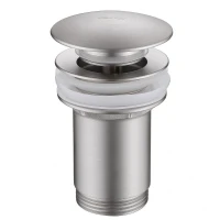Донный клапан Abber AF0010SP click-clack цвет Сатин