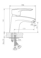 Смеситель для раковины Haiba HB1066 Хром