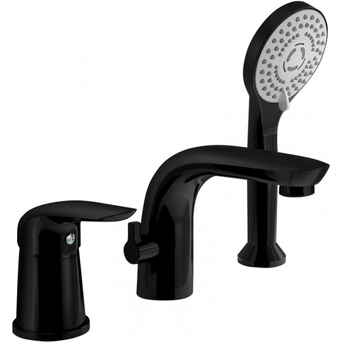 Смеситель на борт ванны Orange Otto M22-333b Черный матовый латунь