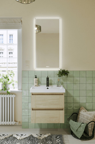 Тумба под раковину Aqwella Astrid 60 AST0106DD подвесная Дуб Давос МДФ / ЛДСП