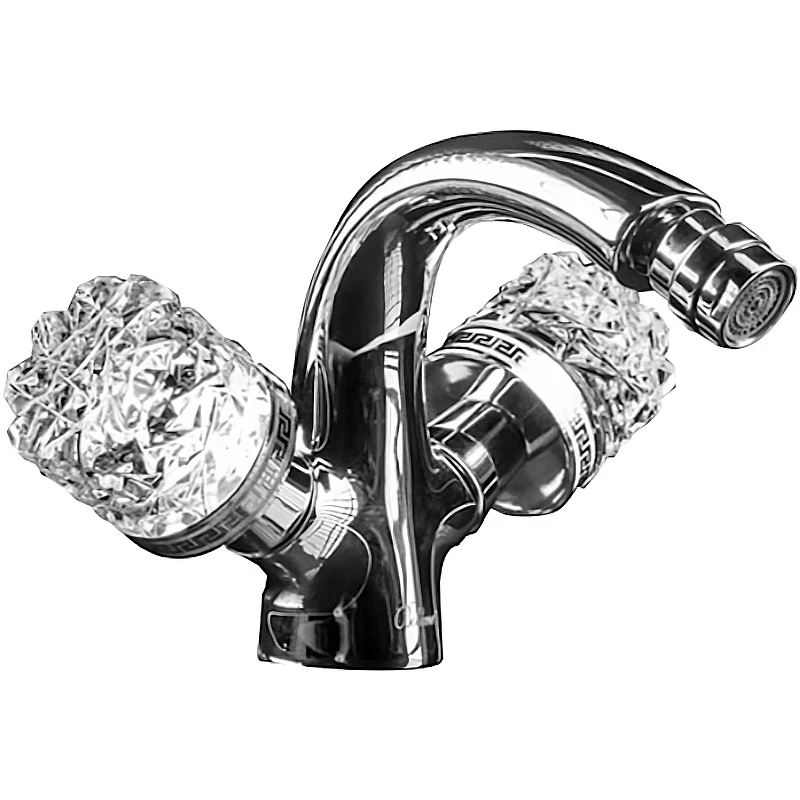 Смеситель для биде Boheme Crystal 276-CRST Хром латунь