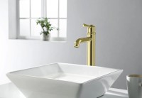 Смеситель для раковины Aquatek Классик AQ1504PG Полированное золото латунь