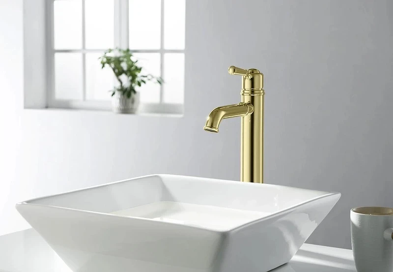 Смеситель для раковины Aquatek Классик AQ1504PG Полированное золото латунь