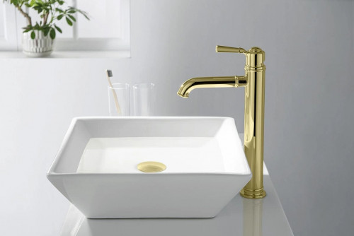 Смеситель для раковины Aquatek Классик AQ1504PG Полированное золото латунь