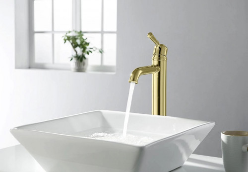 Смеситель для раковины Aquatek Классик AQ1504PG Полированное золото латунь