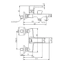 Смеситель для ванны Lemark Ursus LM7214BL Черный матовый