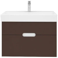 Тумба под раковину Creto Malibu 80 7-1078C подвесная Chocolate МДФ / ЛДСП