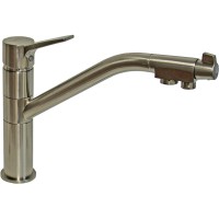 Смеситель для кухни ZorG Clean Water ZR 401 KF  NICKEL Никель
