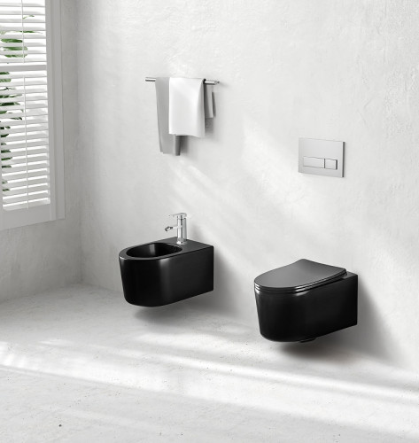 Биде Aquatek Мия AQ1004-MB подвесное Черное матовое