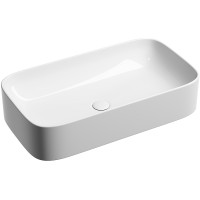 Раковина-чаша Ceramicanova Element 71 CN6054 Белая глянцевая фарфор накладная