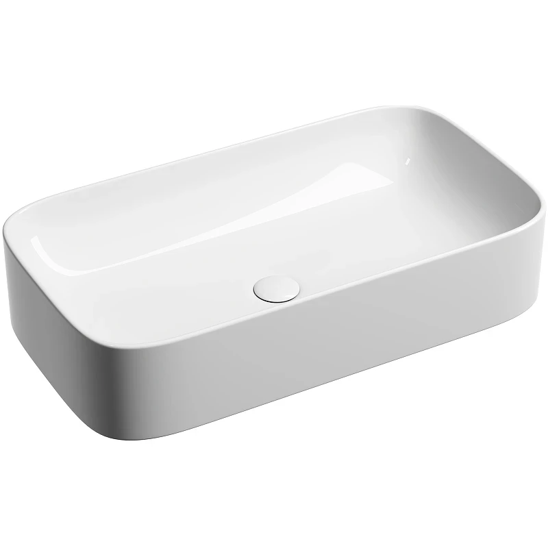 Раковина-чаша Ceramicanova Element 71 CN6054 Белая глянцевая фарфор накладная