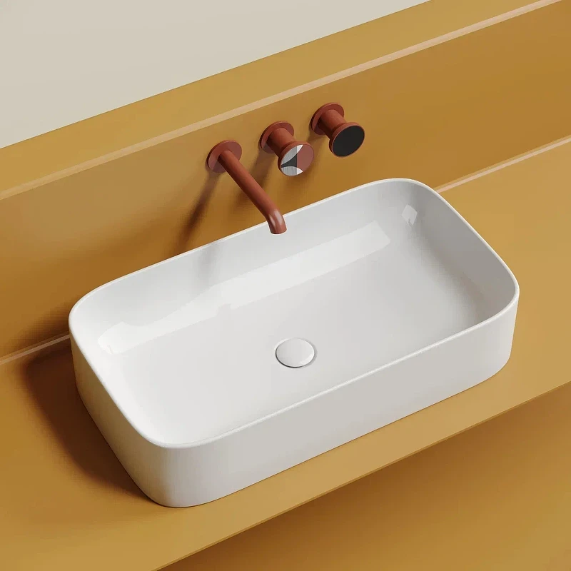 Раковина-чаша Ceramicanova Element 71 CN6054 Белая глянцевая фарфор накладная