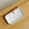 Раковина-чаша Ceramicanova Element 71 CN6054 Белая глянцевая фарфор накладная
