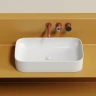 Раковина-чаша Ceramicanova Element 71 CN6054 Белая глянцевая фарфор накладная