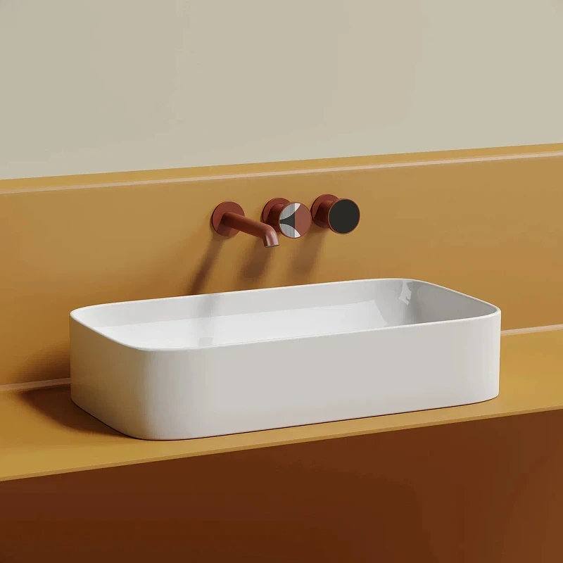 Раковина-чаша Ceramicanova Element 71 CN6054 Белая глянцевая фарфор накладная