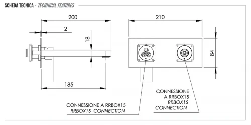 Смеситель для раковины Remer Q-Design QD15KB цвет Хром