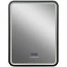 Зеркало Art&Max Genova AM-Gen-600-800-S-F-MFP с подсветкой с музыкальным блоком Черное стекло