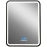 Зеркало Art&Max Genova AM-Gen-600-800-S-F-MFP с подсветкой с музыкальным блоком Черное стекло