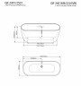 Акриловая ванна Grossman 170x80 GR-2501 без гидромассажа