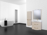 Зеркало Bellezza Сесилия 105 4619718000453 Капучино МДФ / ЛДСП, стекло